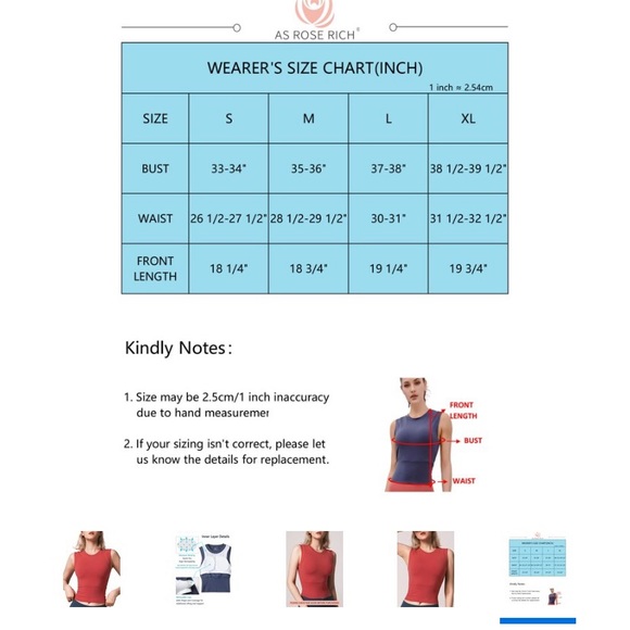 AS ROSE RICH Workout Top. ( Color : Rust) - Picture 12 of 12